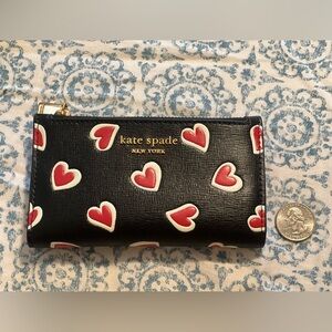 Kate Spade Morgan Stencil Hearts Small Bifold Wallet
